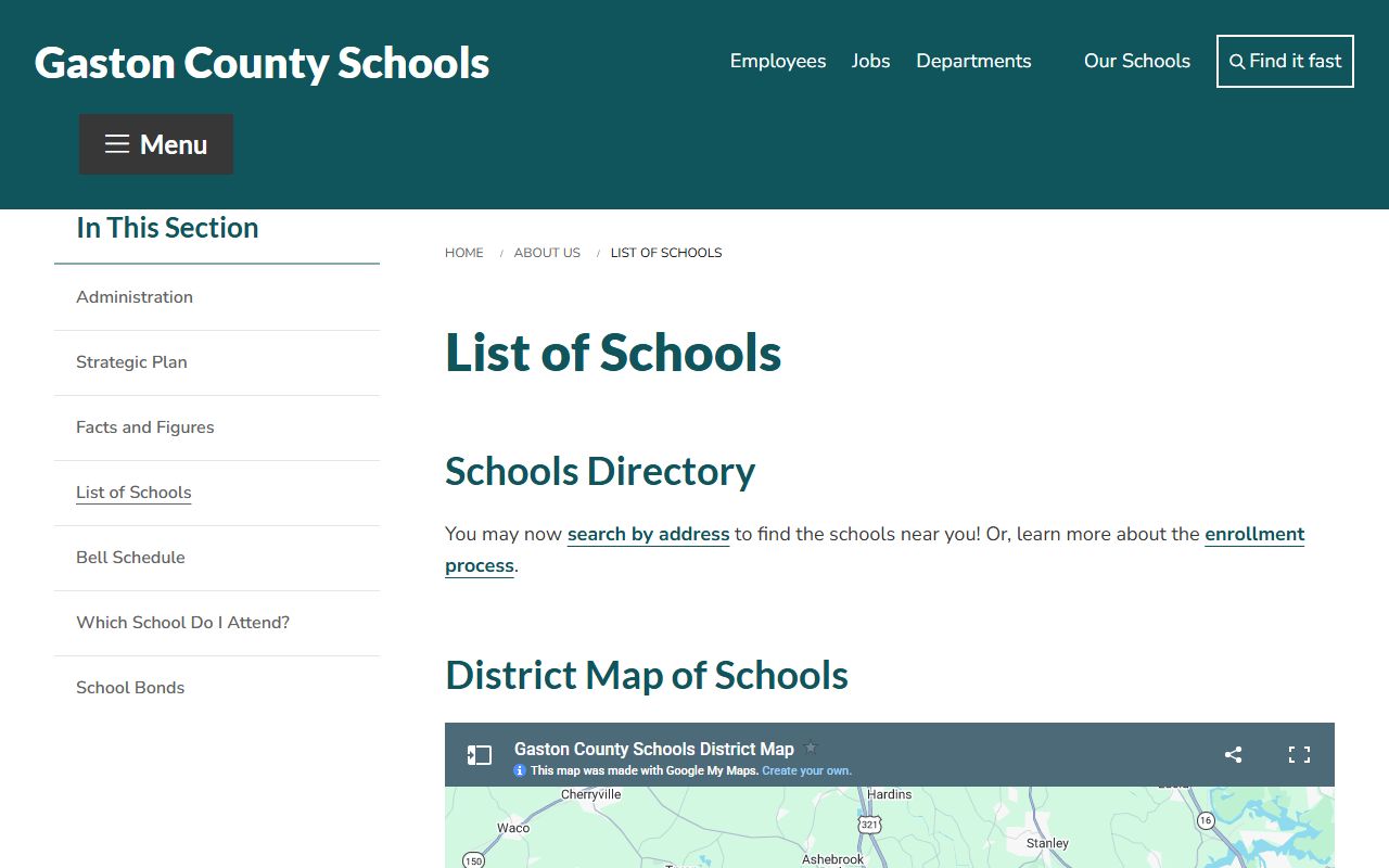 Gastonia phone directory Gaston County Schools phone list
