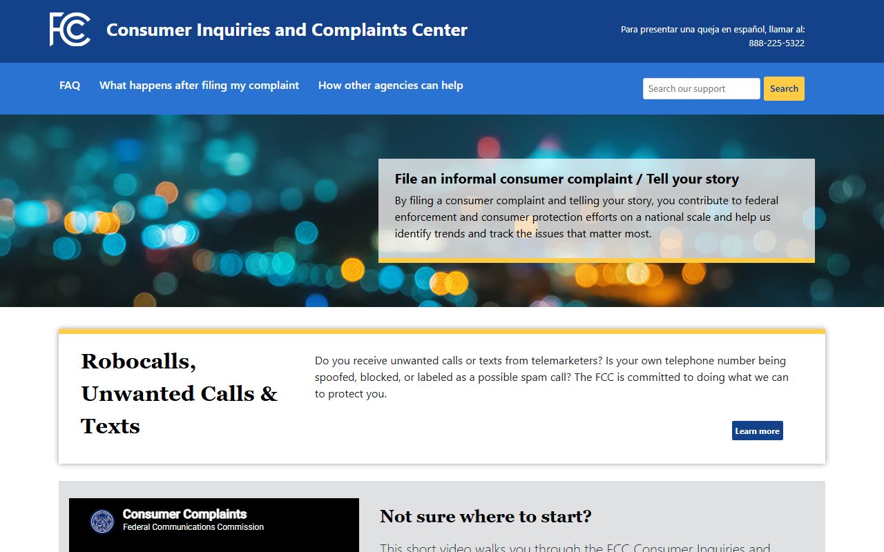 Gastonia phone codes FCC Consumer Complaint Center